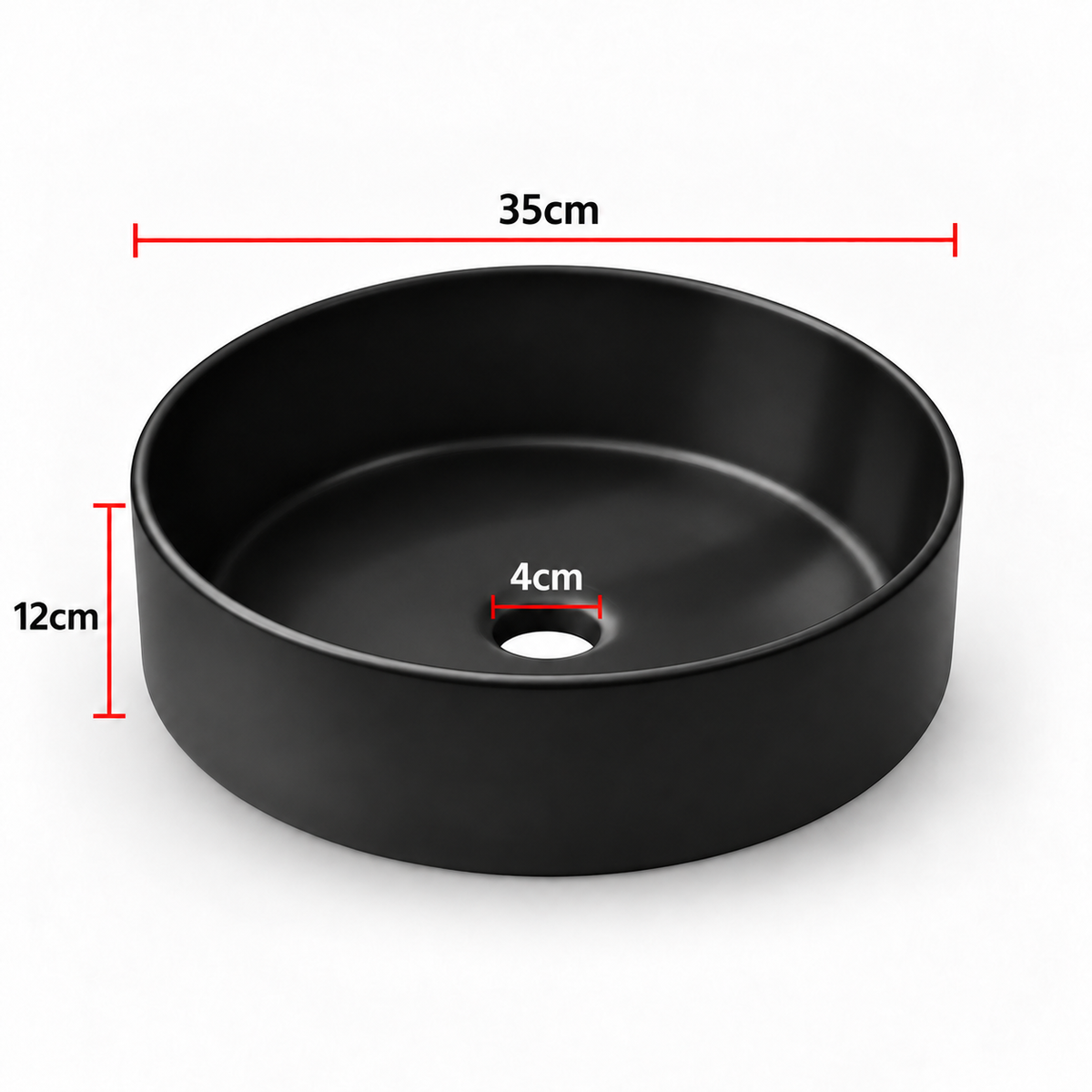 Noxwell AB-3535-B basin dimensions 350 x 350 x 120 mm