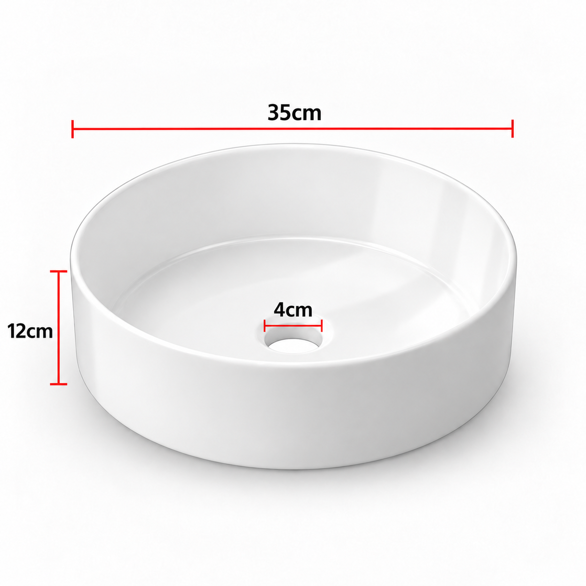 AB-3535 basin dimensions 350 x 350 x 120 mm