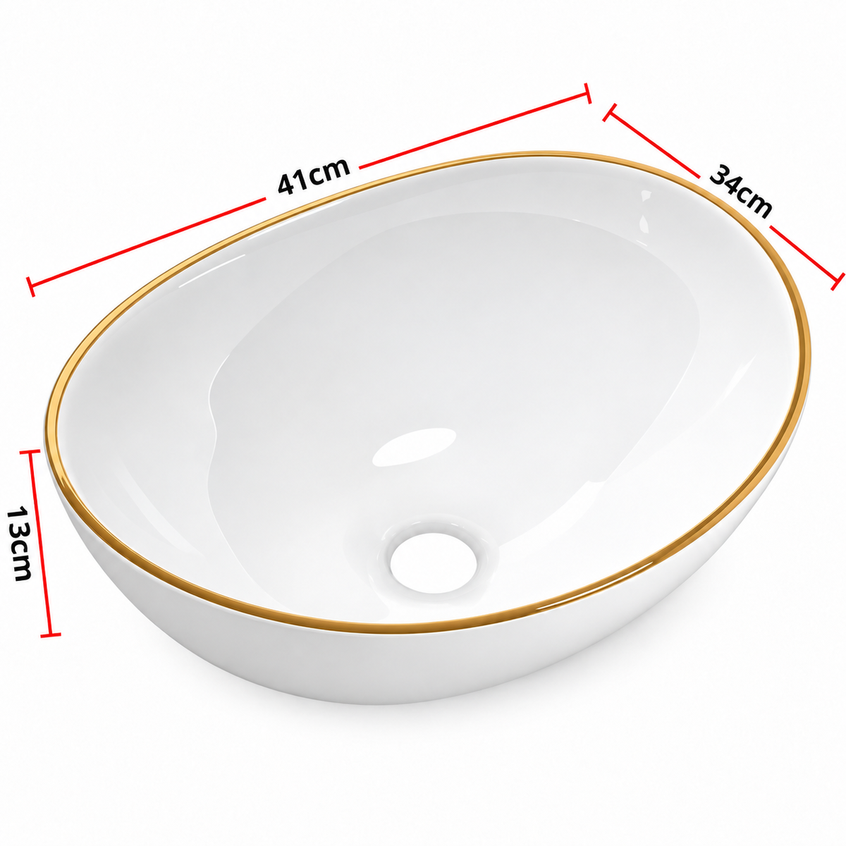Noxwell AB-4134-G basin dimensions 410 x 340 x 130 mm