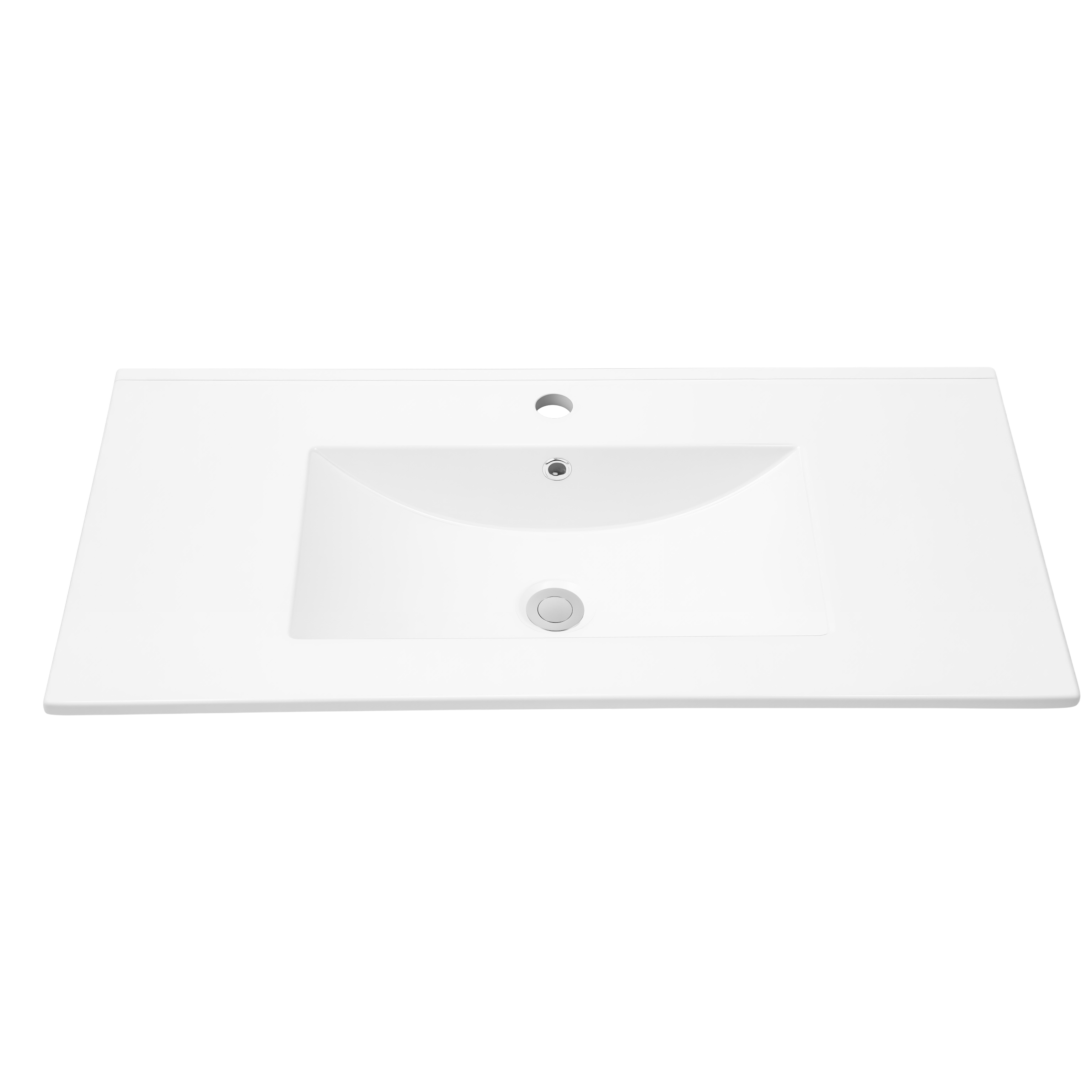 Gloss White Ceramic Vanity Top Basin 910x465mm Above Counter Noxwell BCWH-9045