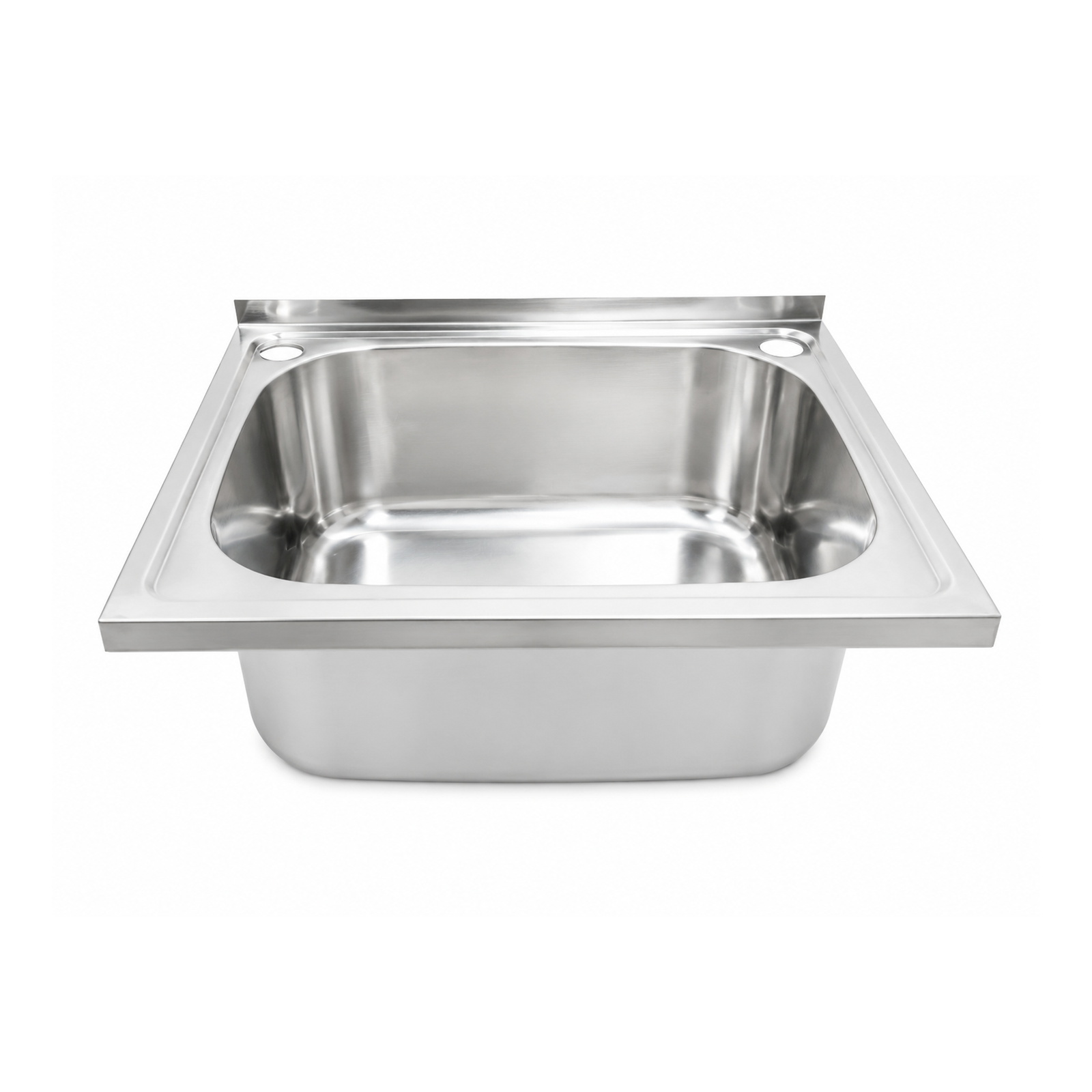 600mm Noxwell White Freestanding Laundry Sink Cabinet Stainless Steel Tub