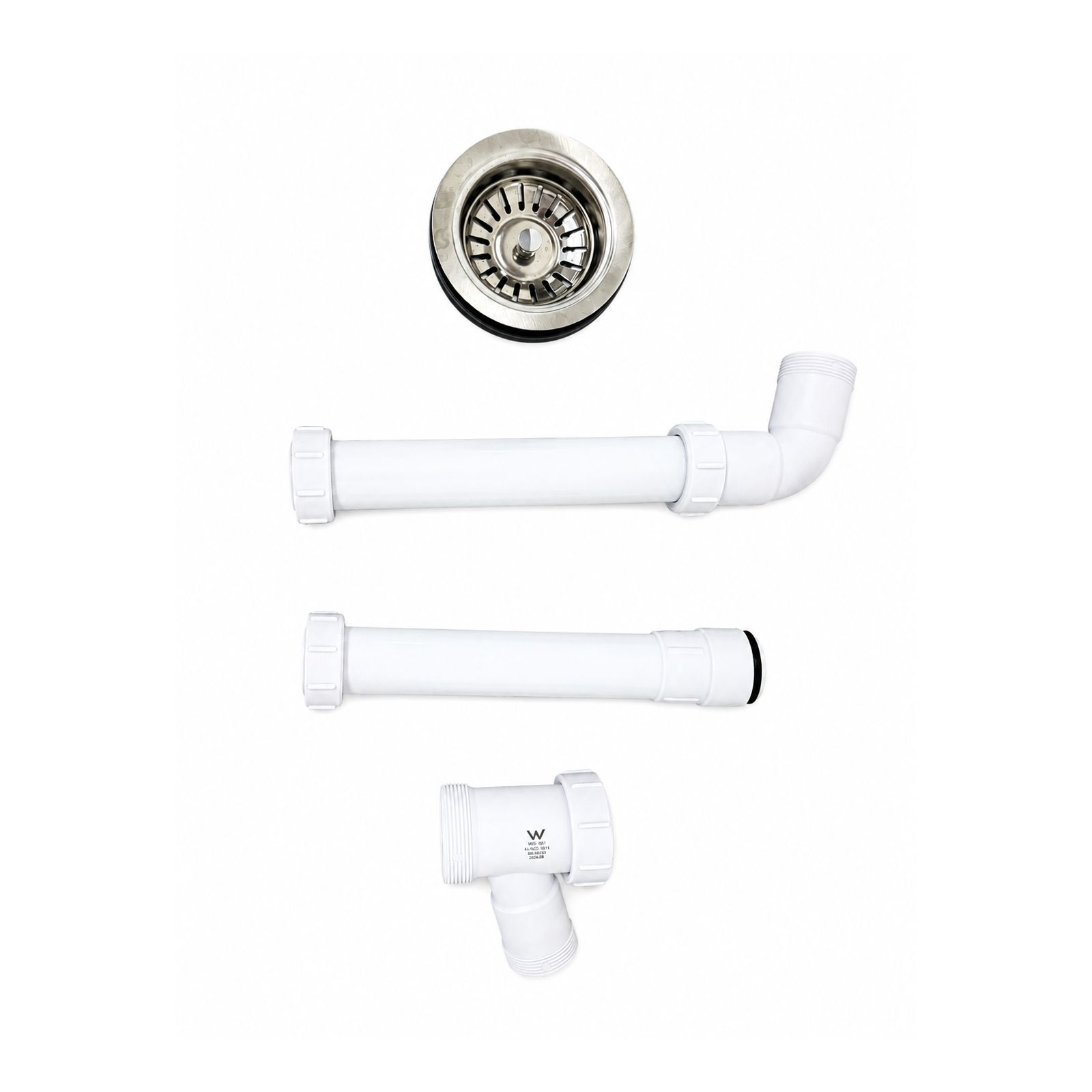 600mm Noxwell White Freestanding Laundry Sink Cabinet Stainless Steel Tub