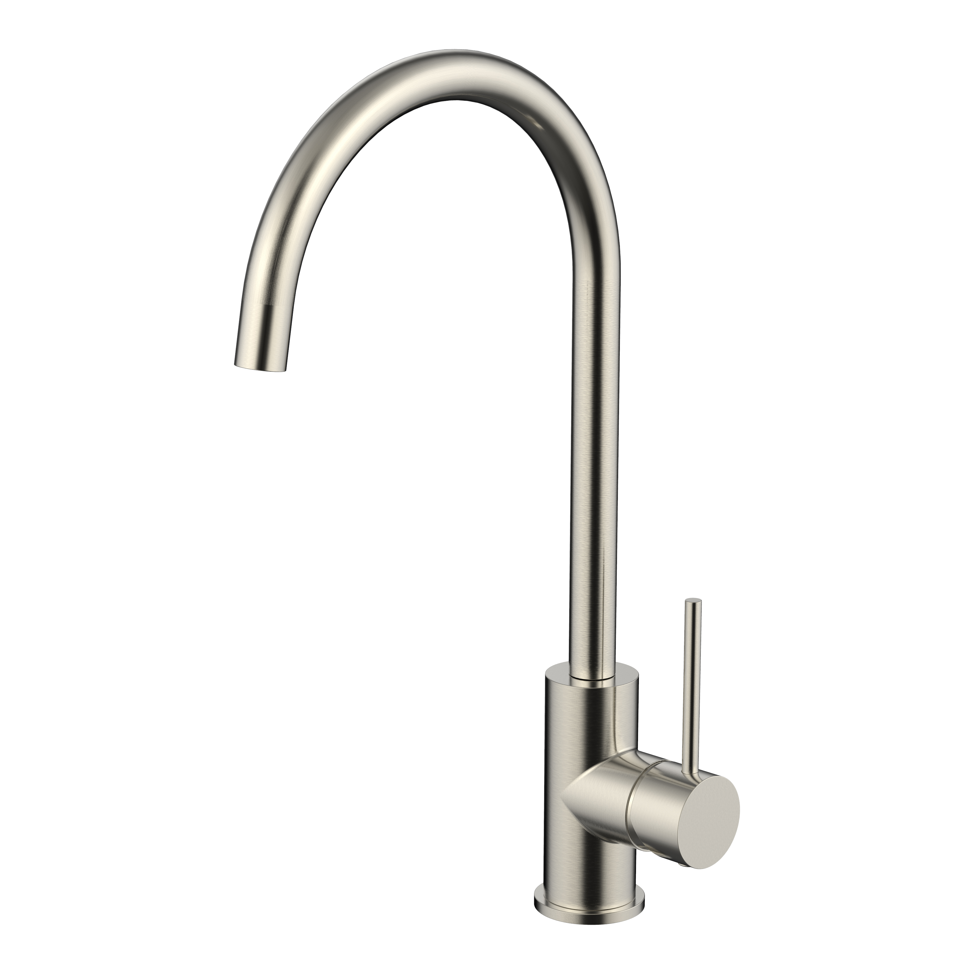Stainless Steel Kitchen Faucet Tap Mixer High Arc Brushed 360° Swivel 362mm Noxwell KMSV-7470