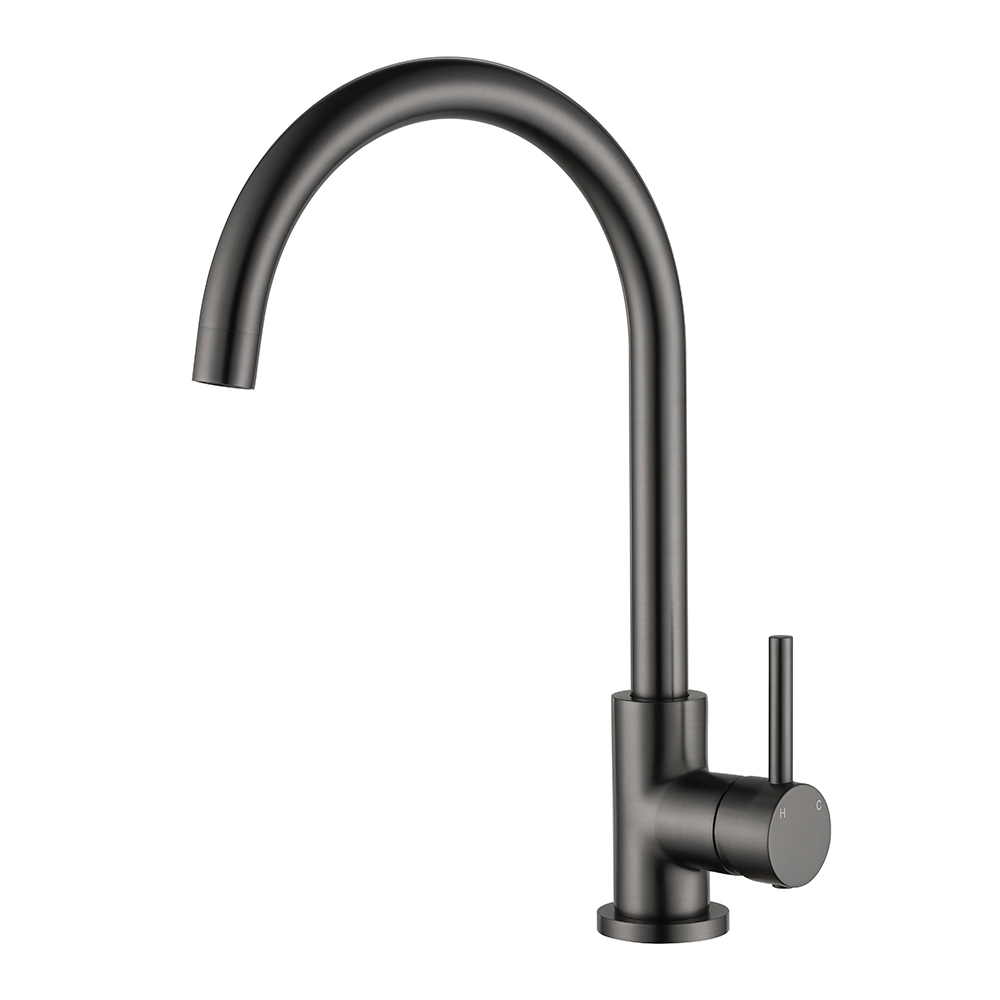 Matte Black Stainless Steel Kitchen Tap Mixer 360° Swivel 362mm Noxwell KMBL-7470
