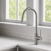 Matte Black Kitchen Tap Mixer Pull Out Stainless Steel 422mm Noxwell KMBL-7471
