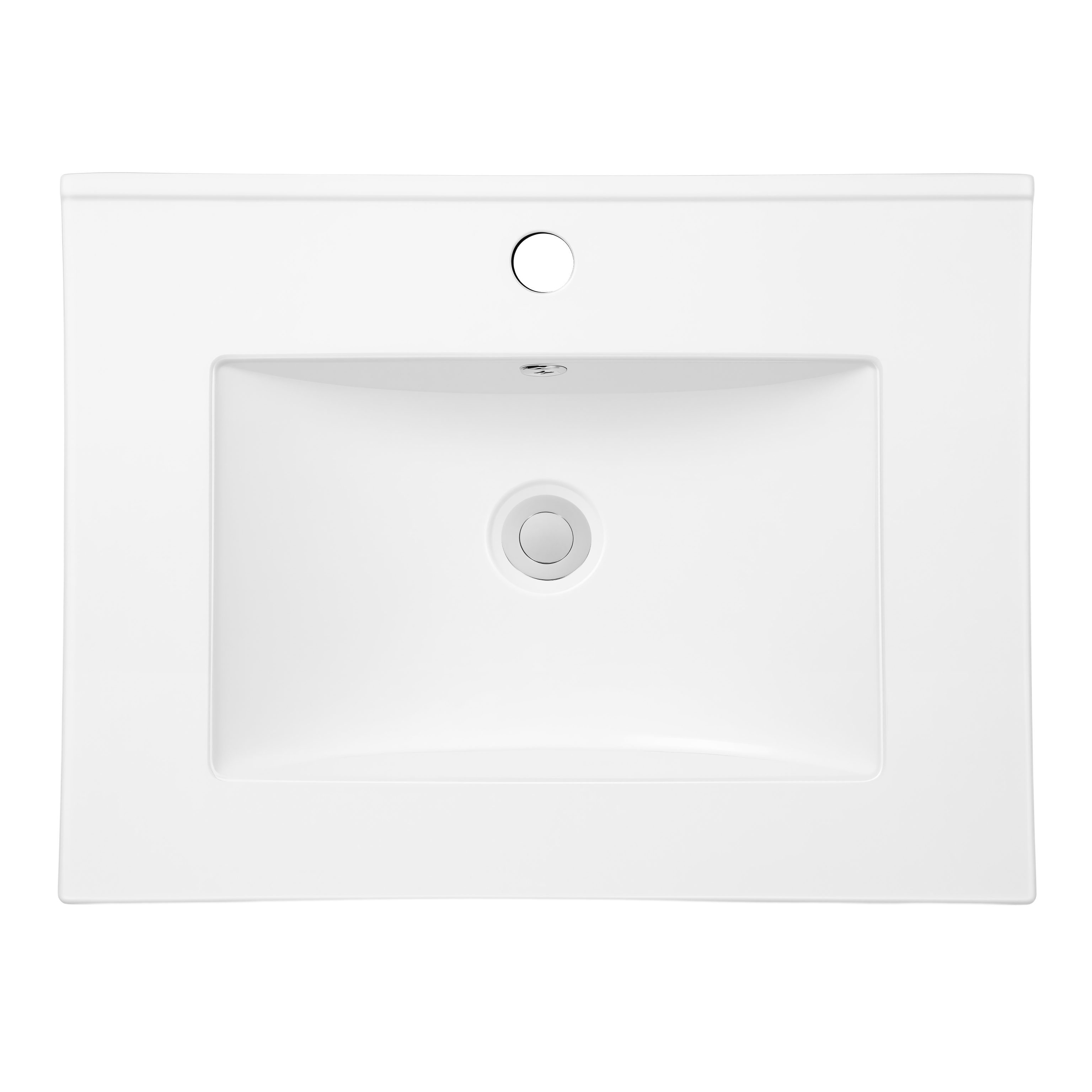 White Freestanding Bathroom Vanity 2-Door 605mm