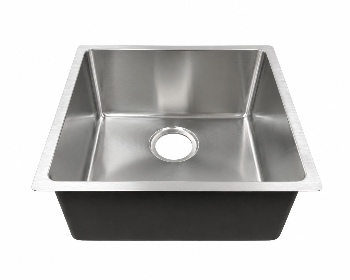 440x440mm Noxwell One-Piece Drawn Stainless Steel Kitchen Sink | KSSV-4444Pro