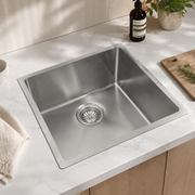 440x440mm Noxwell One-Piece Drawn Stainless Steel Kitchen Sink | KSSV-4444Pro