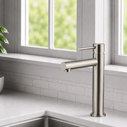 Bathroom Basin Tap Mixer Brushed Stainless Steel Single Lever 172mm Noxwell BMSV-1470