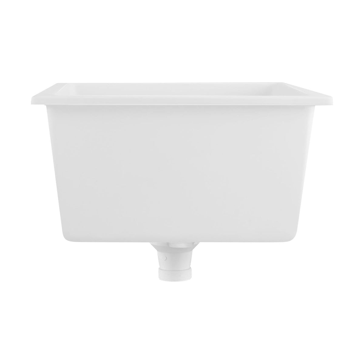 550x450mm Noxwell White Granite Single Bowl Kitchen Sink | KGWH-5545