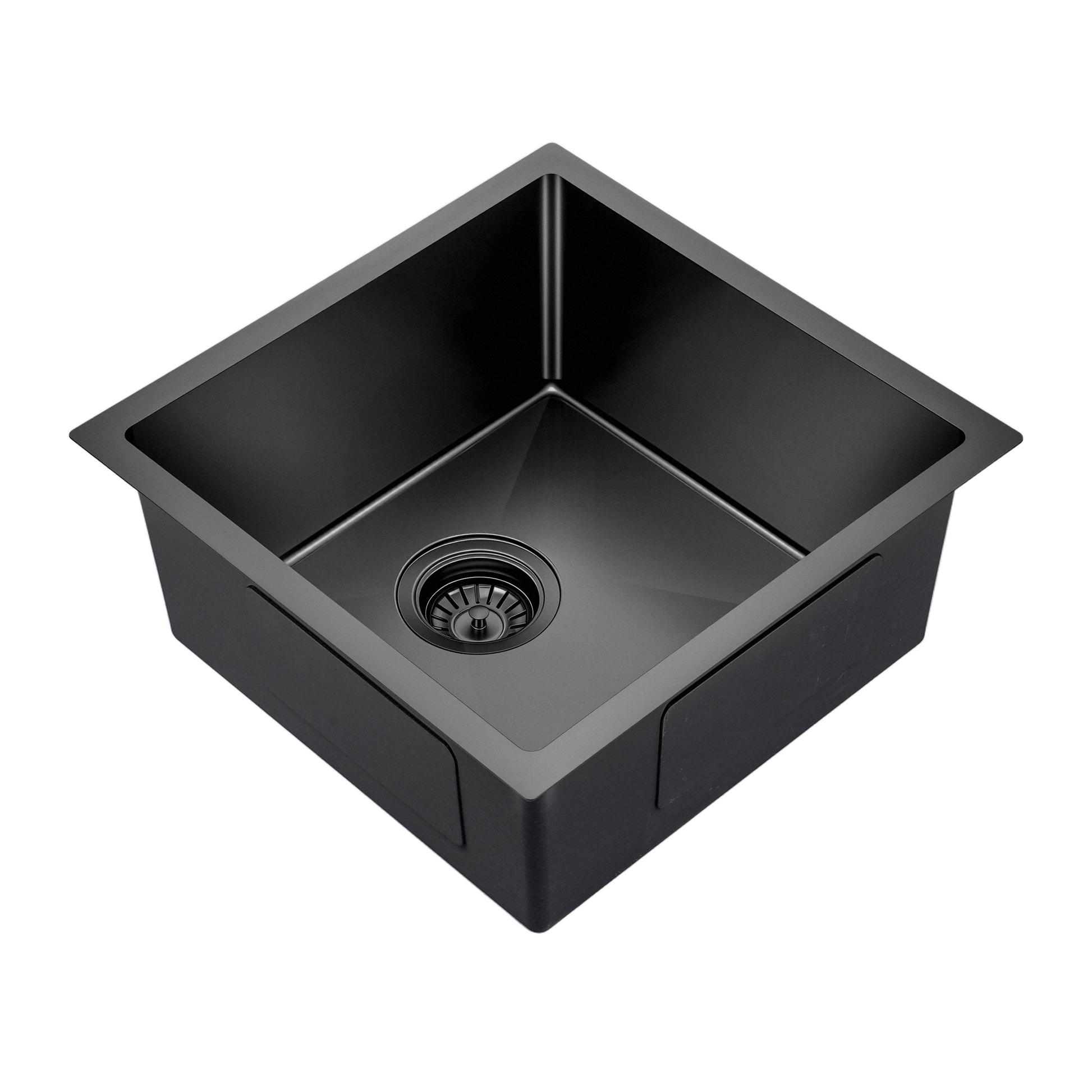 Noxwell 440x440mm gunmetal black kitchen sink single bowl with PVD finish