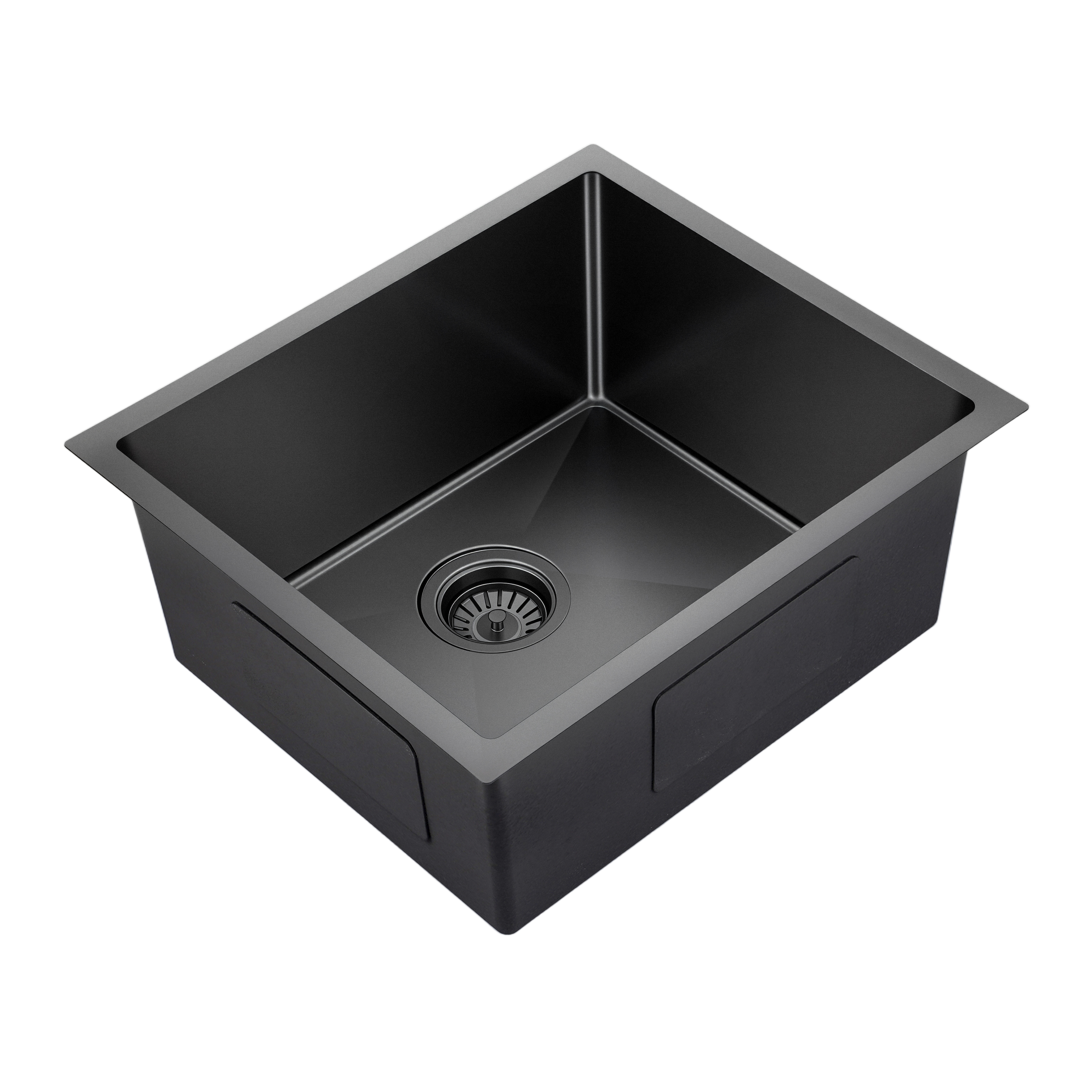 Gunmetal Black Kitchen Sink Single Bowl 510x450mm 230mm Deep Noxwell KSBL-5145