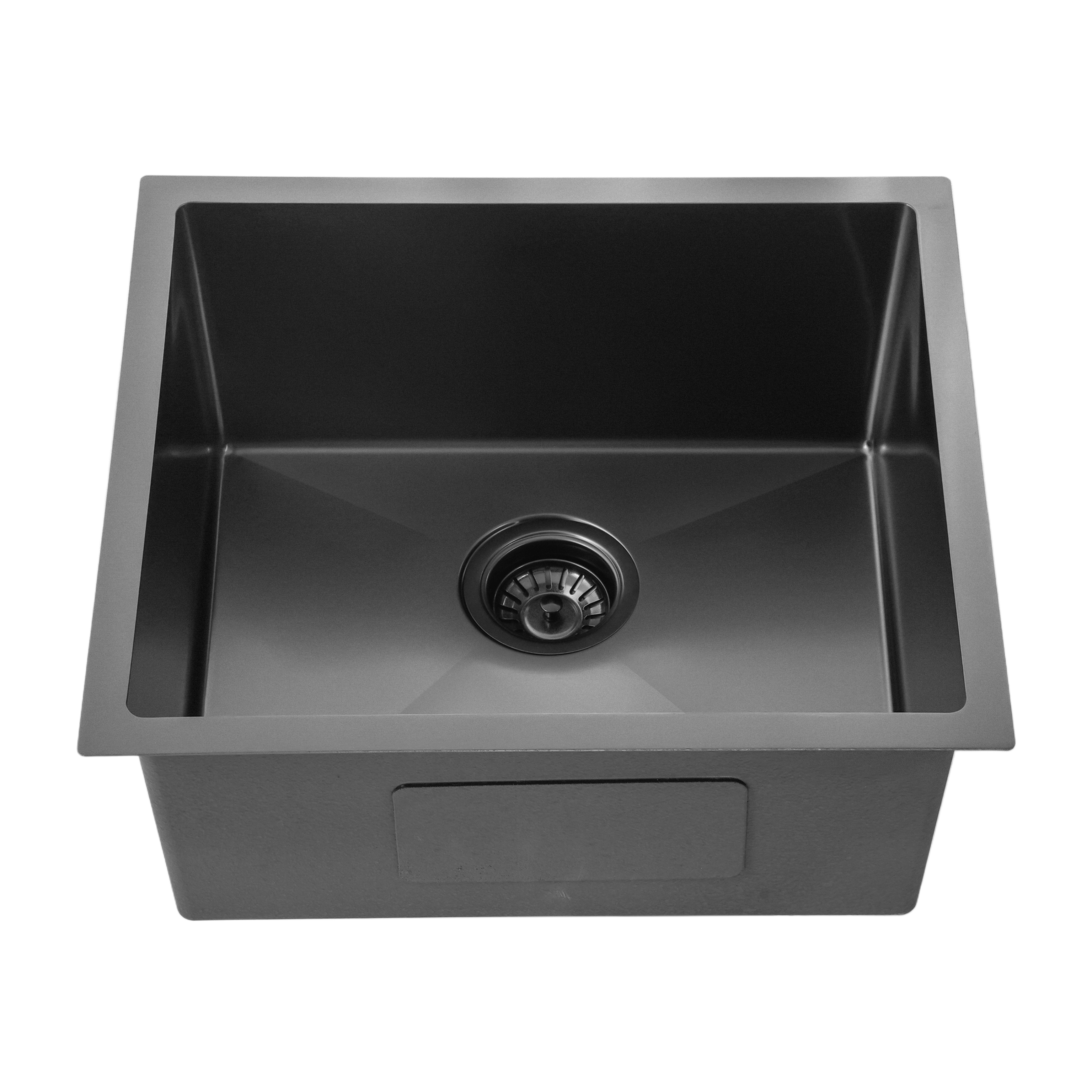 Gunmetal Black Kitchen Sink Single Bowl 510x450mm 230mm Deep Noxwell KSBL-5145