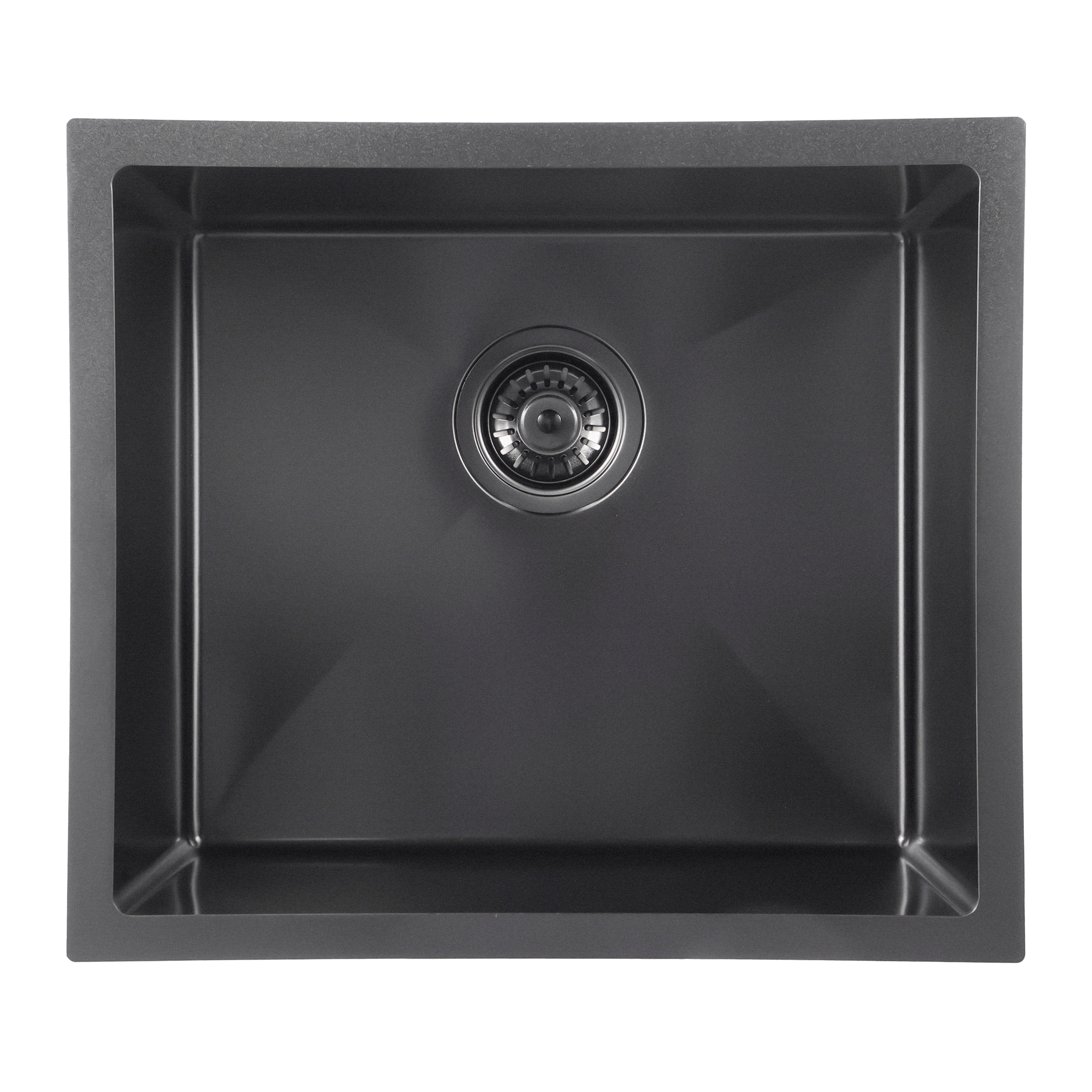 Gunmetal Black Kitchen Sink Single Bowl 510x450mm 230mm Deep Noxwell KSBL-5145