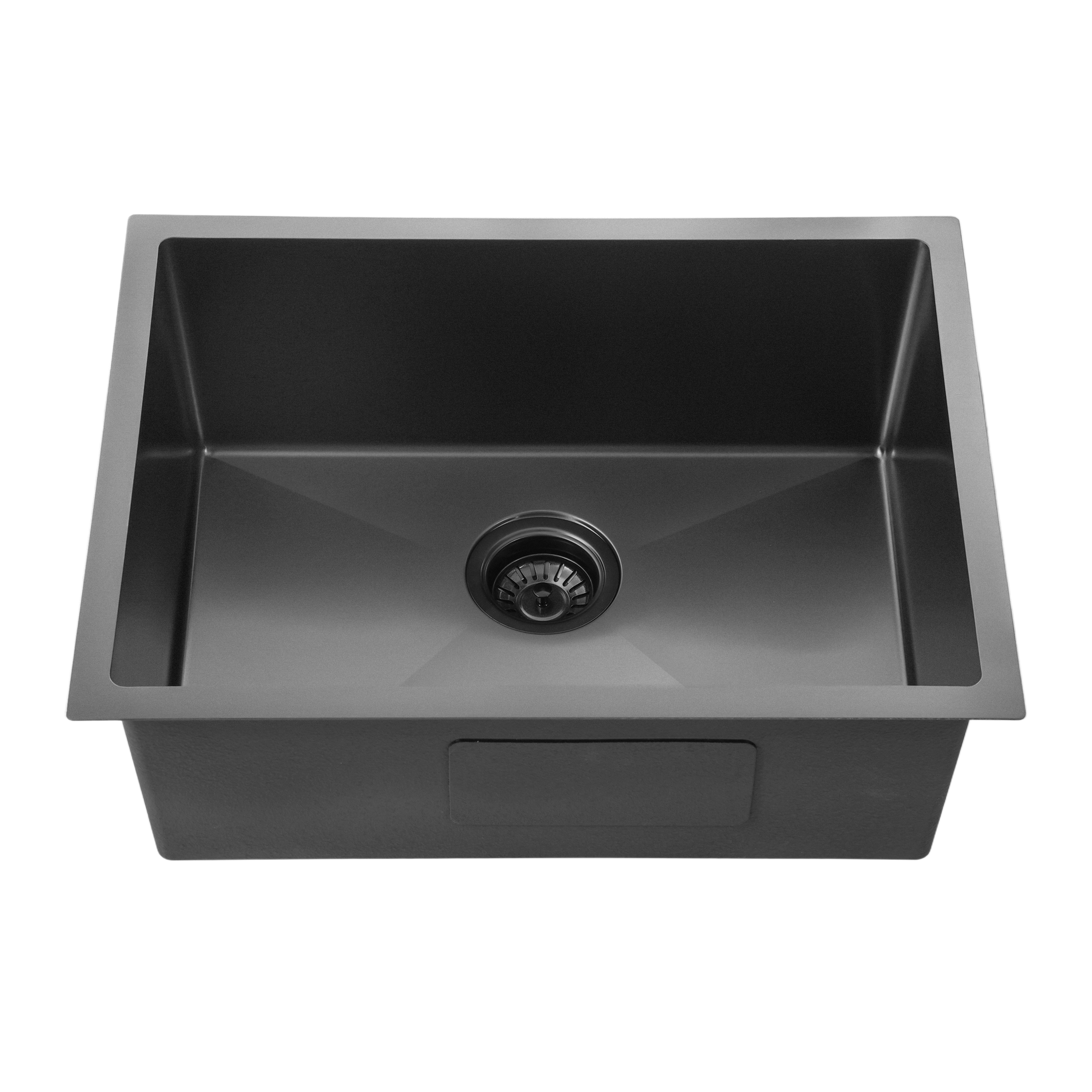 Gunmetal Black Kitchen Sink Single Bowl 600x450mm 230mm Deep Noxwell KSBL-6045