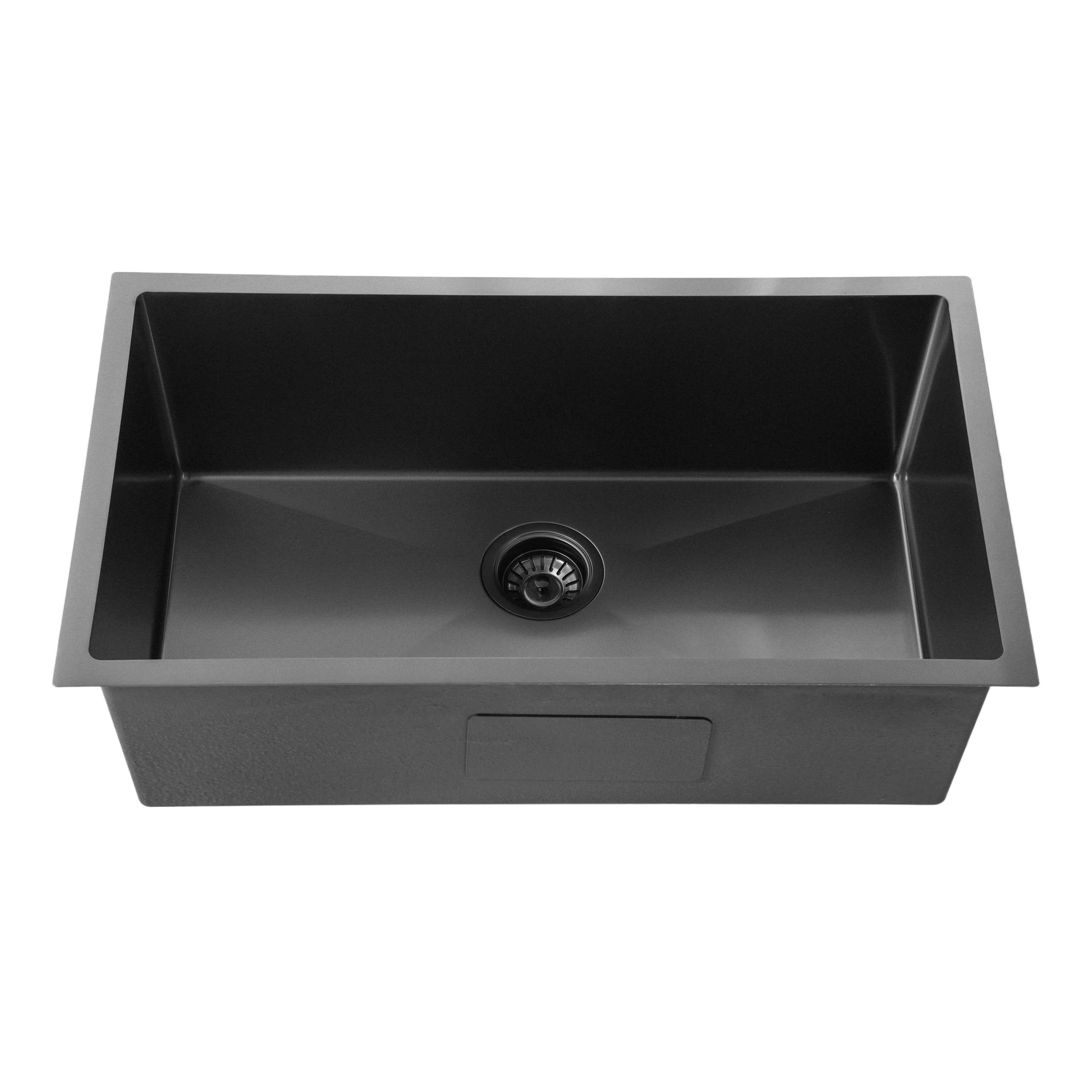 Gunmetal Black Kitchen Sink Single Bowl 770x450mm 250mm Deep Noxwell KSBL-7745
