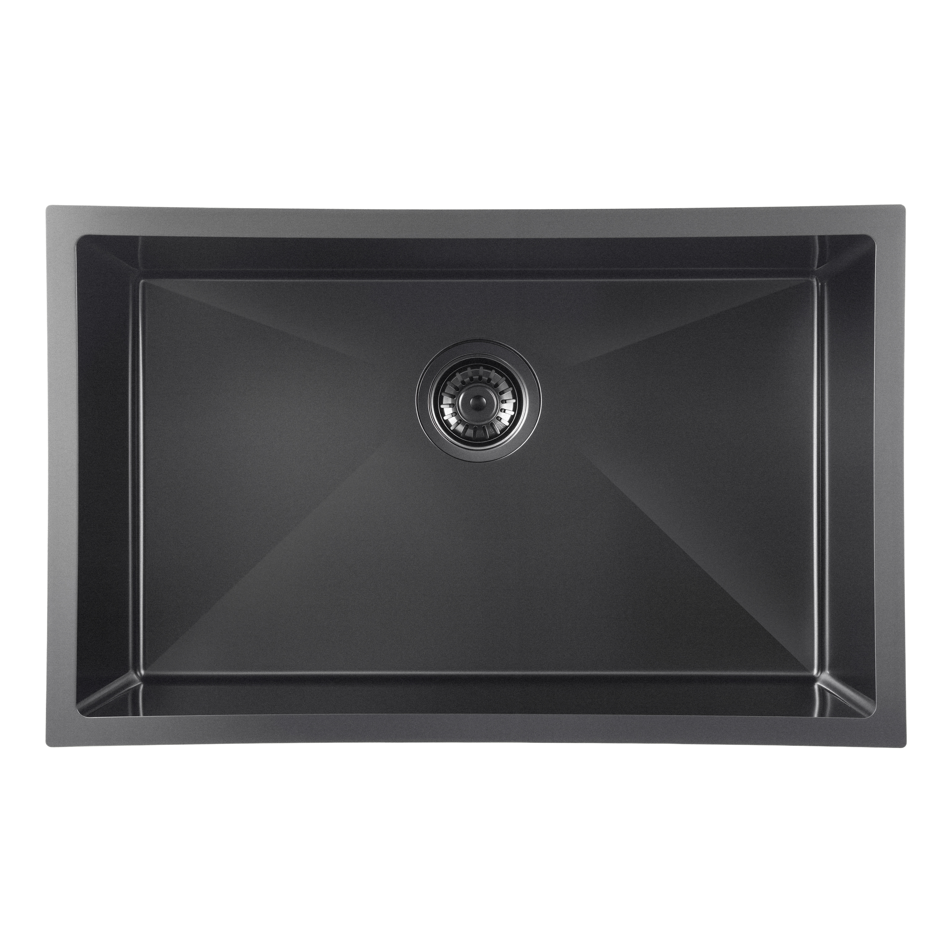 Gunmetal Black Kitchen Sink Single Bowl 710x450mm 230mm Deep Noxwell KSBL-7145