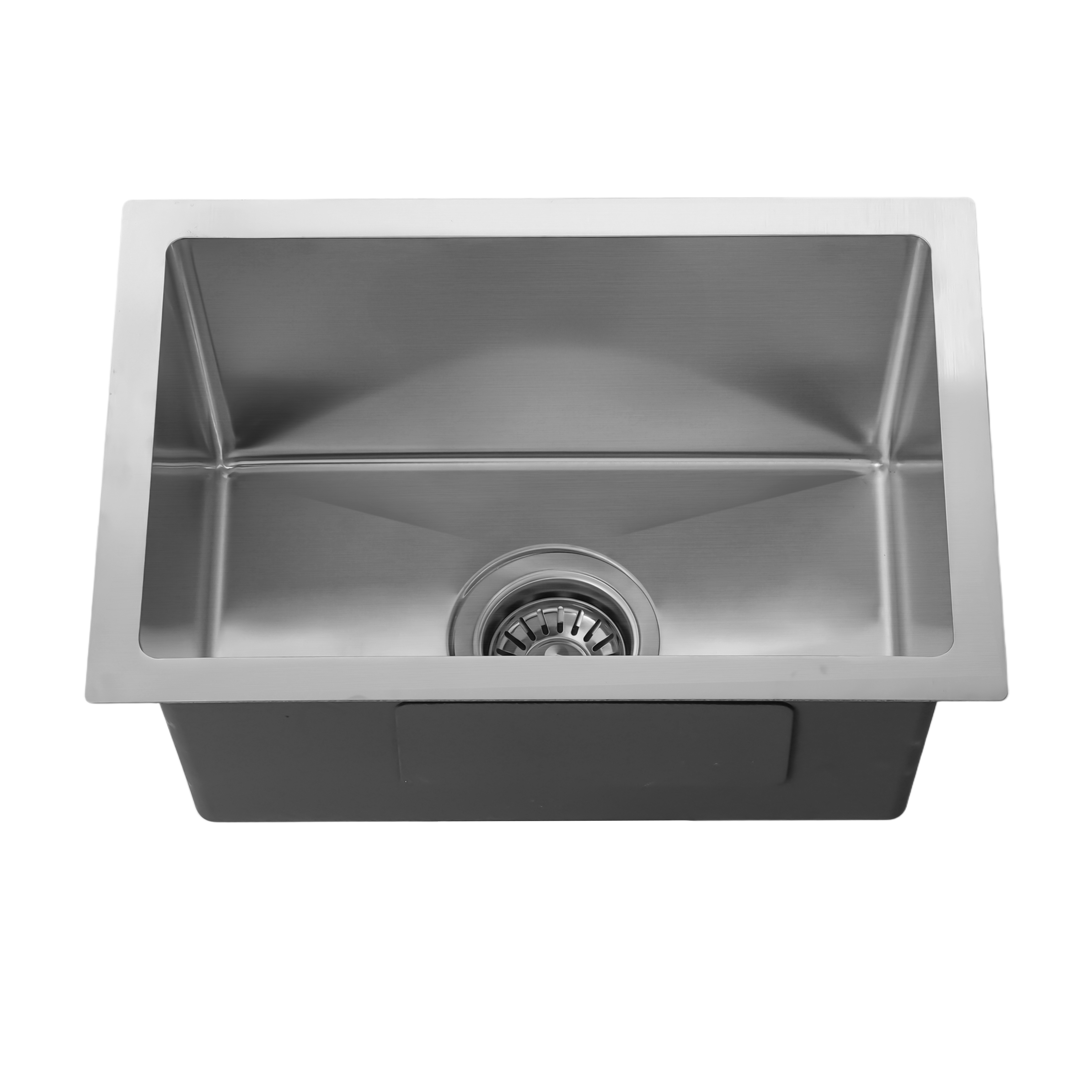 Brushed Silver Kitchen Sink Single Bowl 450x300mm 220mm Deep Noxwell KSSV-4530