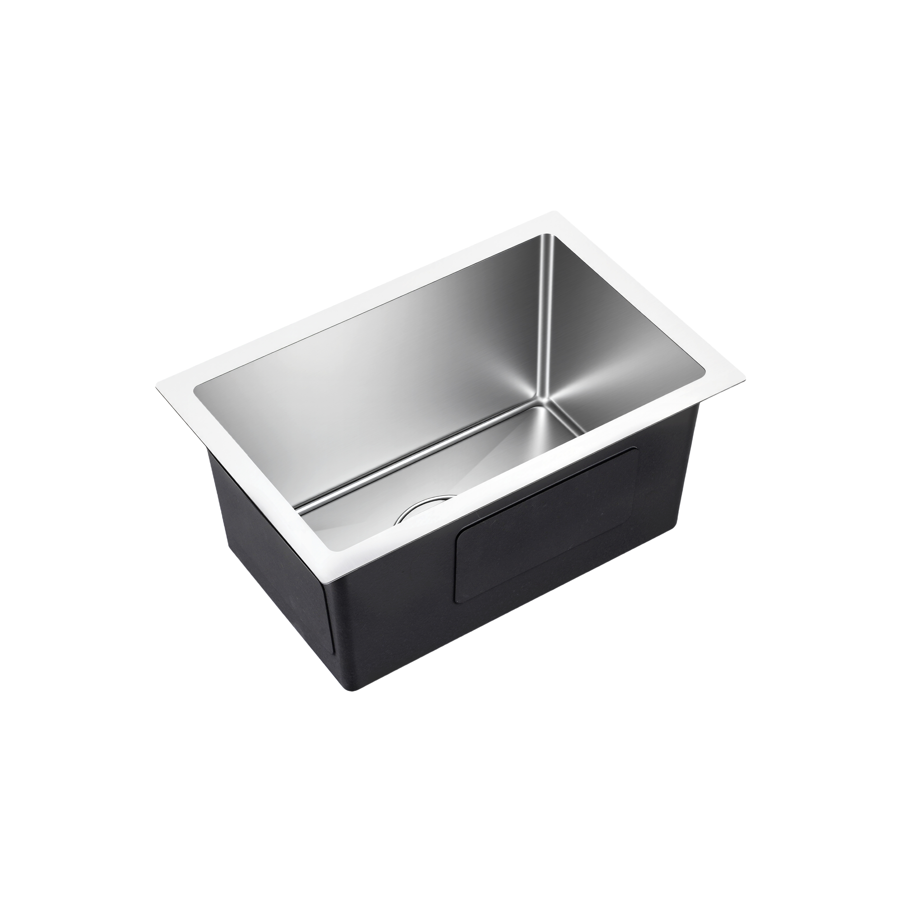 Brushed Silver Kitchen Sink Single Bowl 450x300mm 220mm Deep Noxwell KSSV-4530
