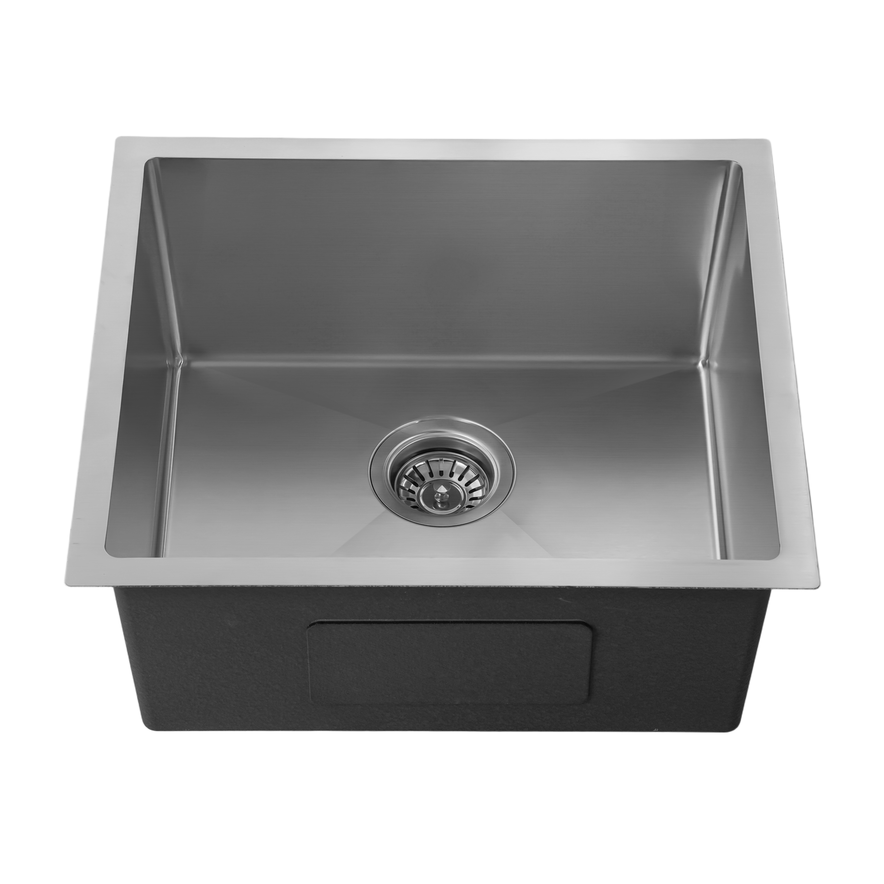 Brushed Silver Kitchen Sink Single Bowl 510x450mm 230mm Deep Noxwell KSSV-5145