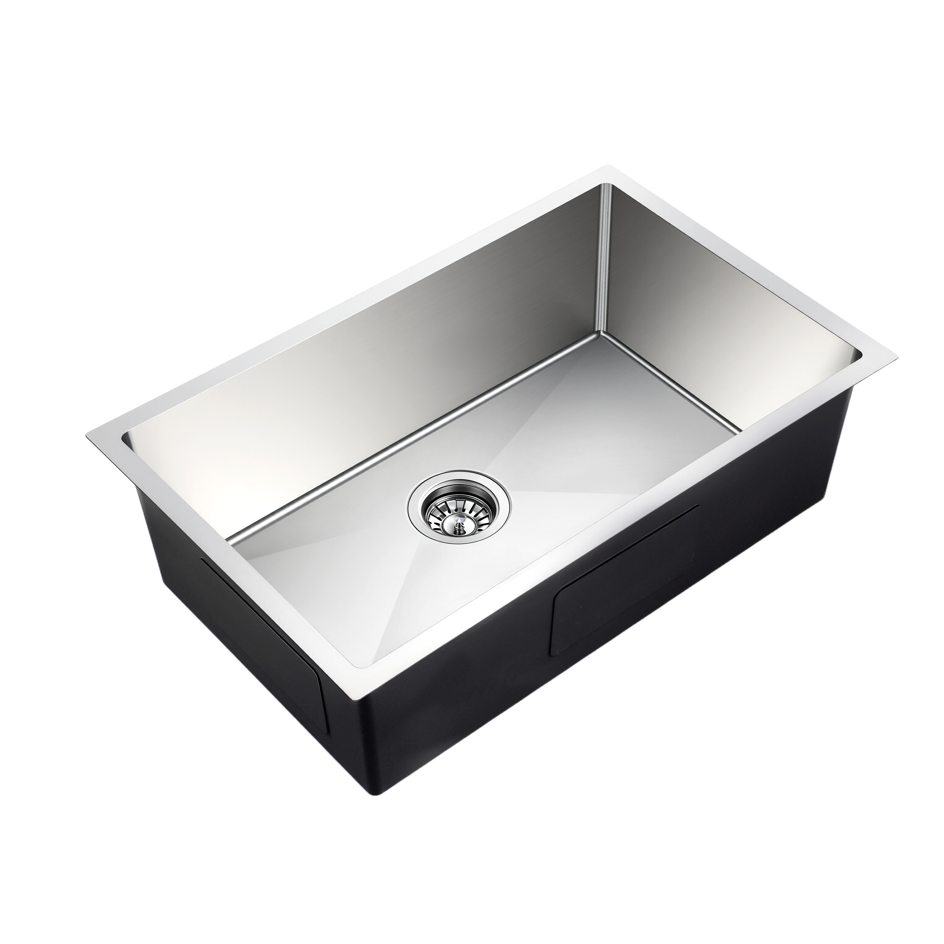 Brushed Silver Kitchen Sink Single Bowl 710x450mm 230mm Deep Noxwell KSSV-7145