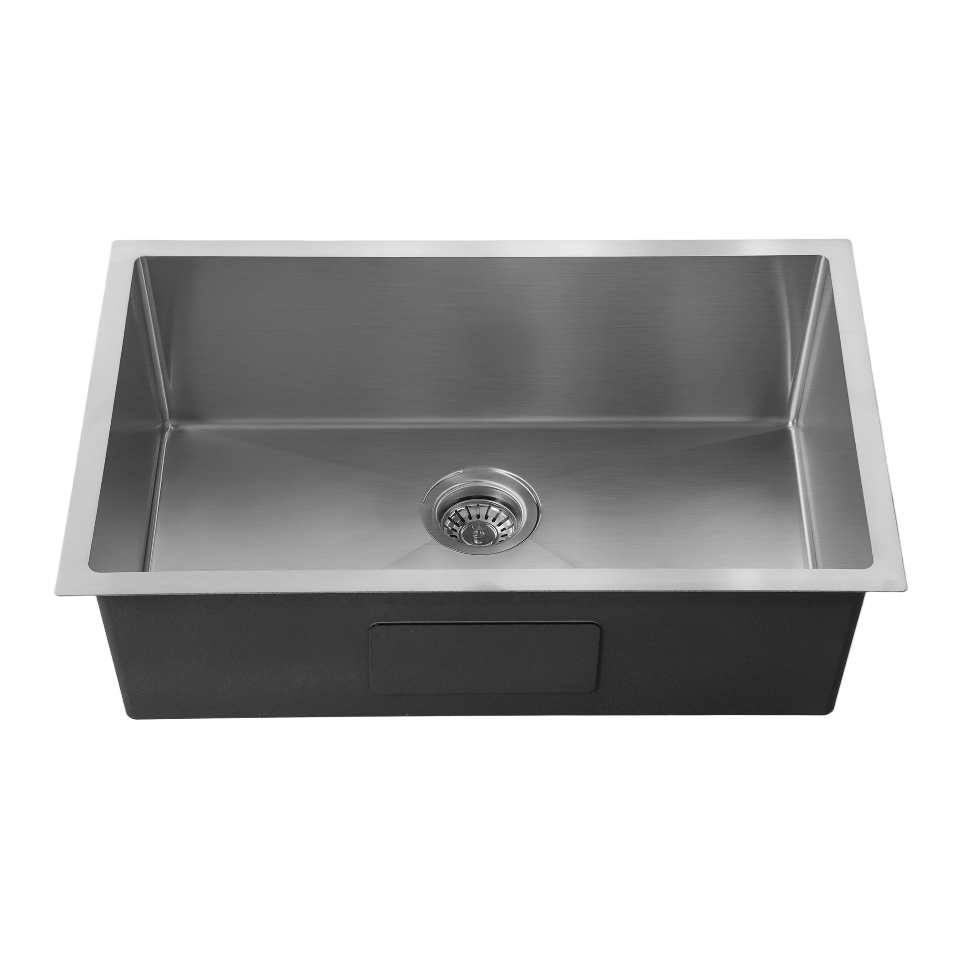 Brushed Silver Kitchen Sink Single Bowl 710x450mm 230mm Deep Noxwell KSSV-7145