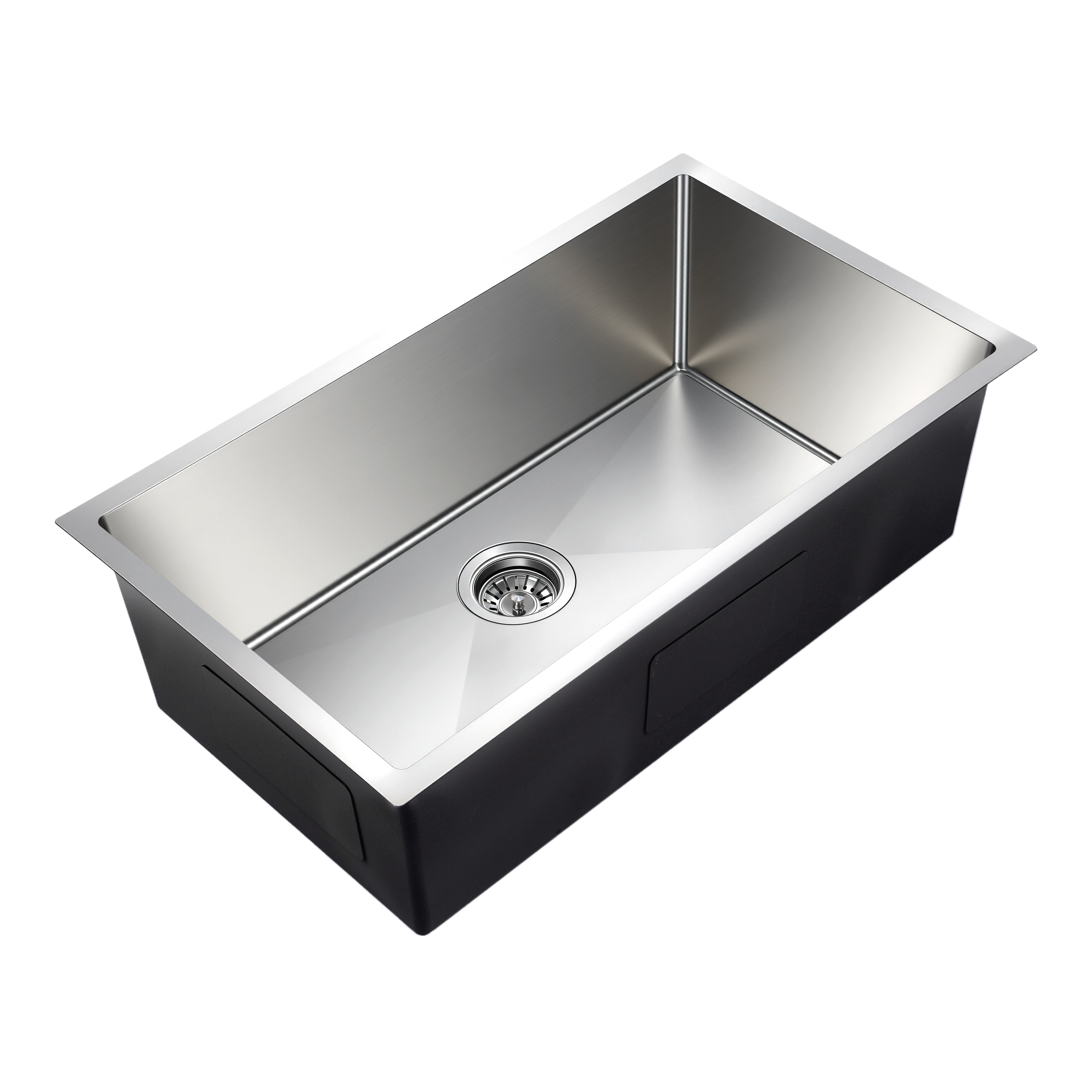 Brushed Silver Kitchen Sink Single Bowl 770x450mm 250mm Deep Noxwell KSSV-7745