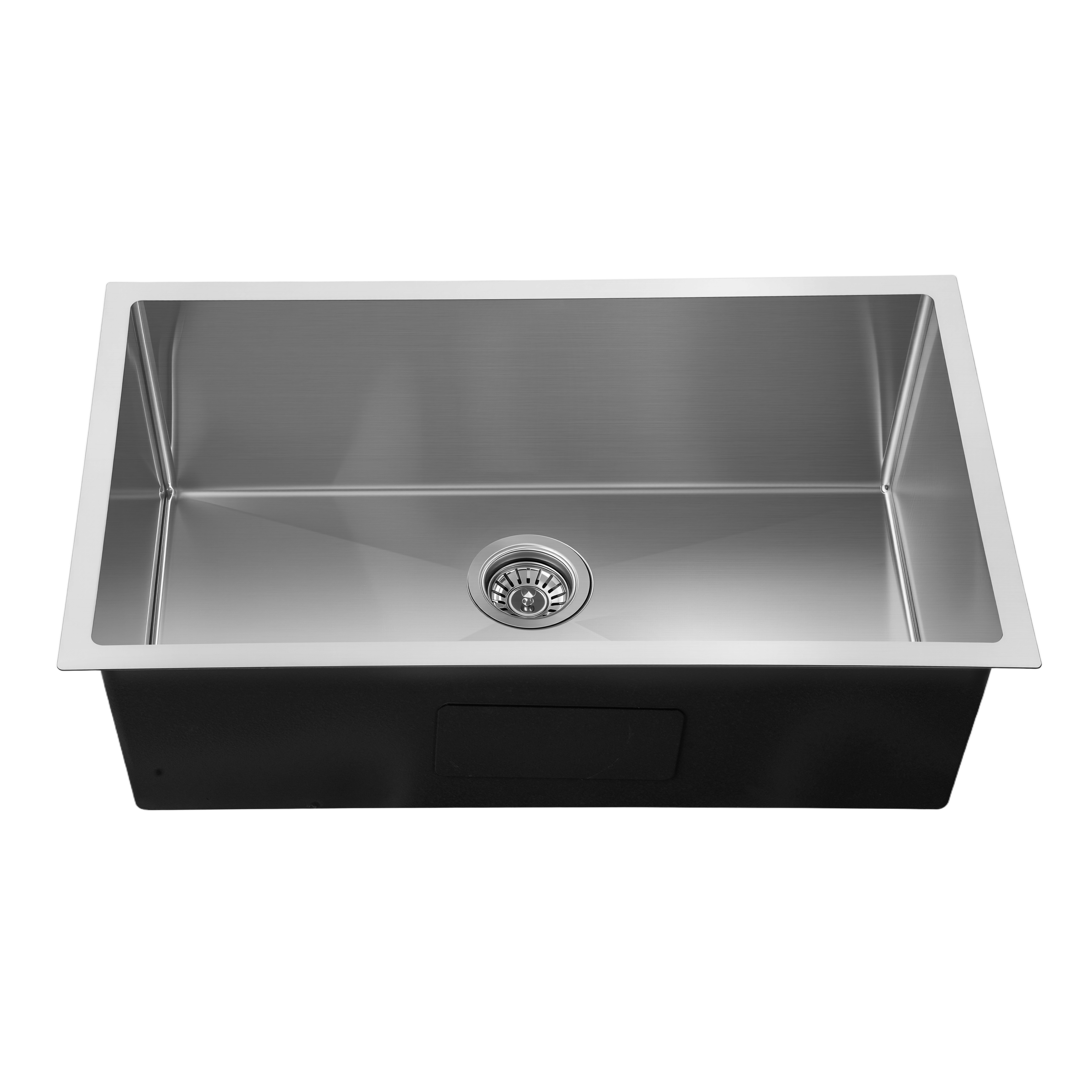 Brushed Silver Kitchen Sink Single Bowl 770x450mm 250mm Deep Noxwell KSSV-7745