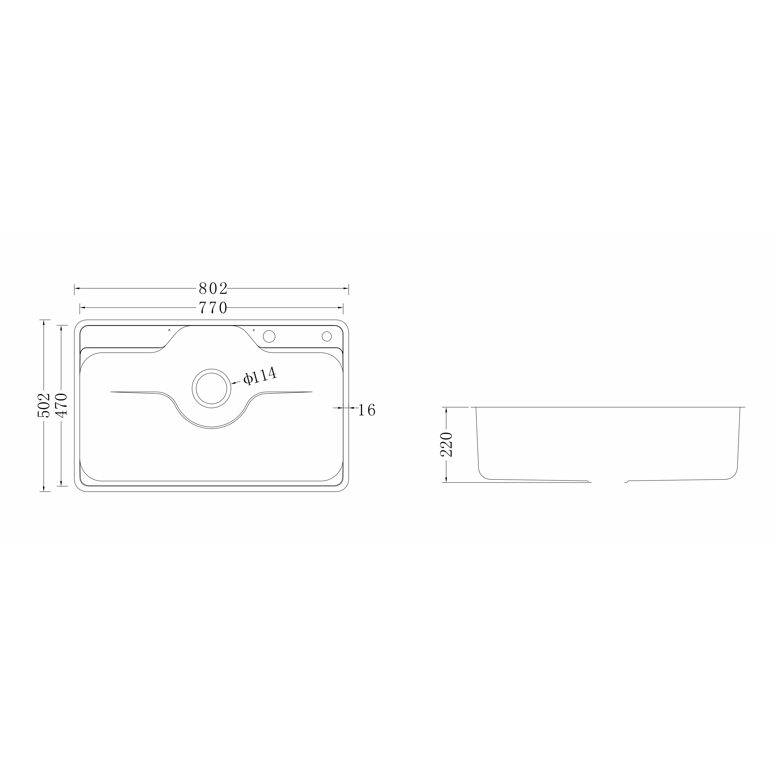 Brushed Stainless Steel Workstation Kitchen Sink Single Bowl with Accessories 802x502mm 220mm Deep Noxwell KSSV-8050 - KSSV-8050 - 802x502mm