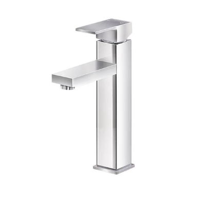 Noxwell Solid Brass Body High Stand Mixer Tap Brush Nickel