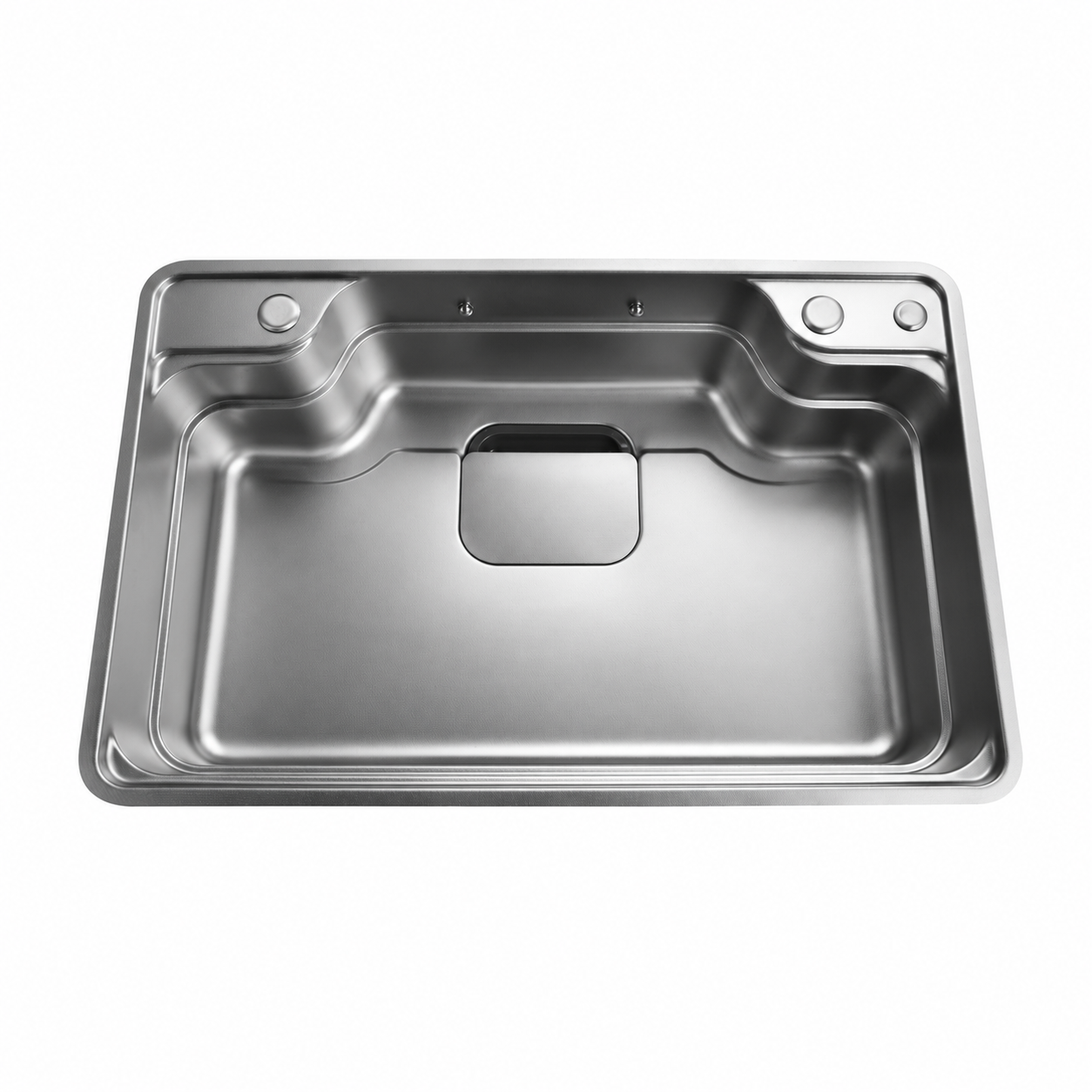 Full view of Noxwell KSSV-7749 772x492mm workstation kitchen sink